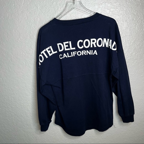 Hotel Del Coronado California Navy Blue Spirit Long Sleeve Top - Picture 8 of 9